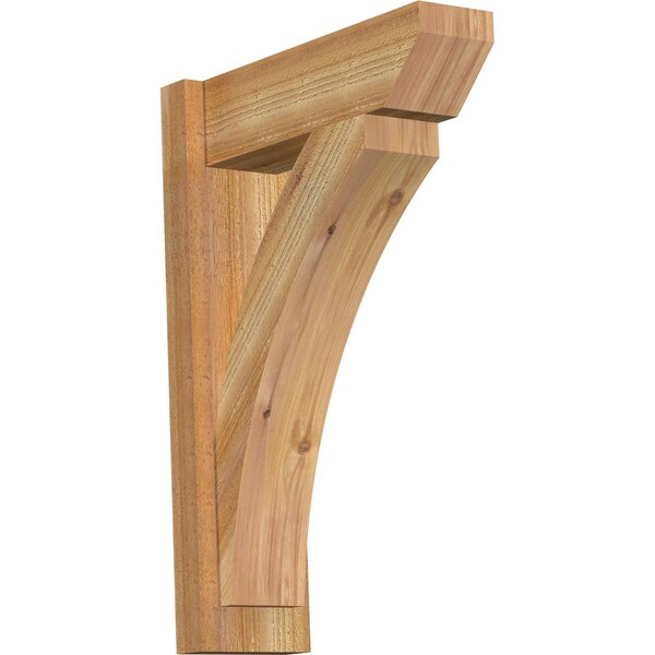 Ekena Millwork Thorton Slat Rough Sawn Outlooker, Western Red Cedar, 6"W x 18"D x 26"H OUT06X18X26THR06RWR - main